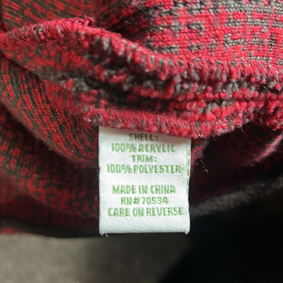 Orvis red and brown fleece jacket - Picture 4 of 4